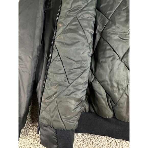 VINTAGE Swingster Jacket Mens XL Kendall Motor Oil Racing Division Black Bomber - Picture 9 of 14